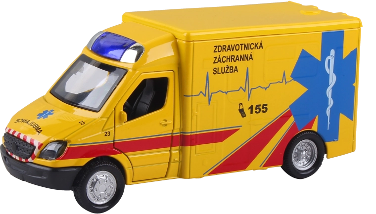 Ambulance des secouristes ZZS Mercedes-Benz 1:36 sans emballage