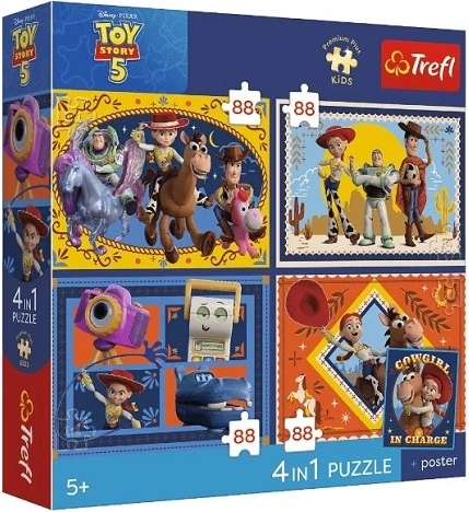 Puzzle enfant Trefl Premium Plus 4-en-1 Pat' Patrouille 4×88 pièces