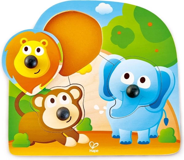 Puzzle à boutons animaux sauvages