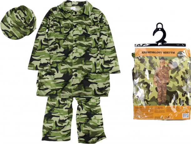 Déguisement de carnaval soldat pour enfants 110–120 cm