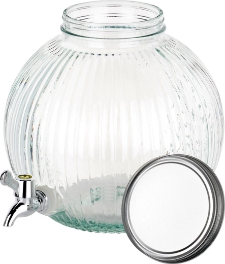 Large goulot et couvercle à vis