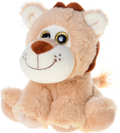 Grands yeux scintillants et peluche douce