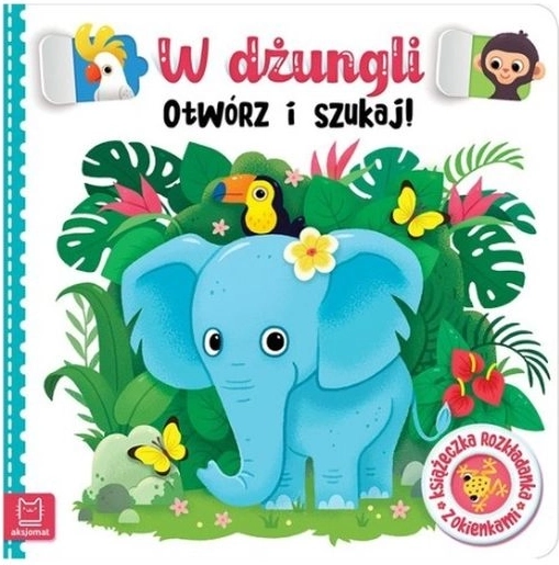 Livre pour enfants à volets – Ouvre et cherche dans la jungle