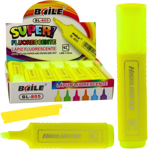 Surligneur néon jaune intense