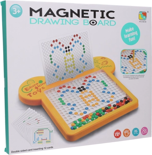 Tablette de dessin magnétique 40 cm – jaune