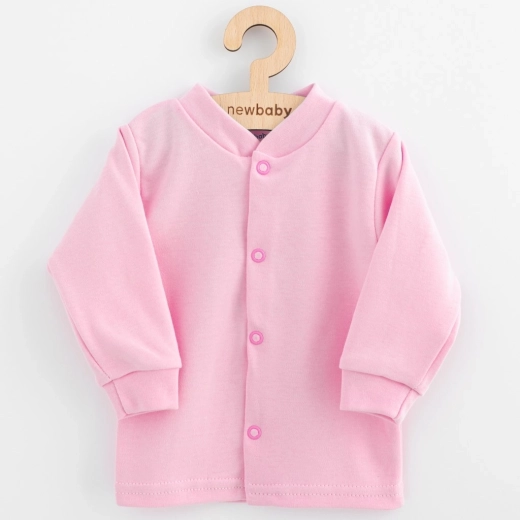 Gilet bébé en coton New Baby Happy Elephant rose 62 (3–6 mois)