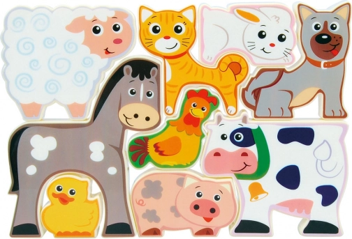Puzzle ferme pour enfants 9 pièces