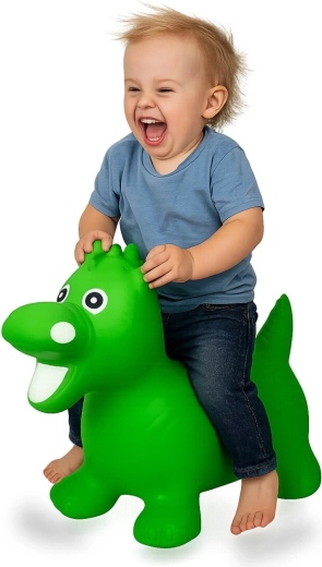 Dragon sauteur HoppyDoo avec pompe, vert