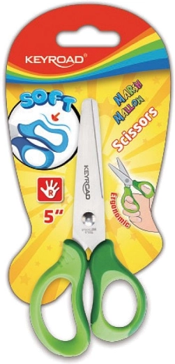 Ciseaux pour enfants Keyroad Soft 12,5 cm verts