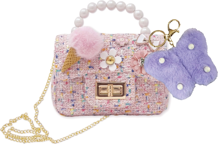 Mini sac à main avec porte-clés Papillon