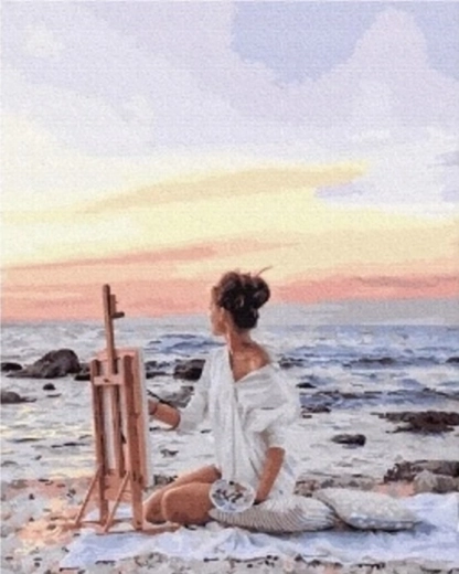 Norimpex peinture au diamant Artiste sur la côte 30 × 40 cm