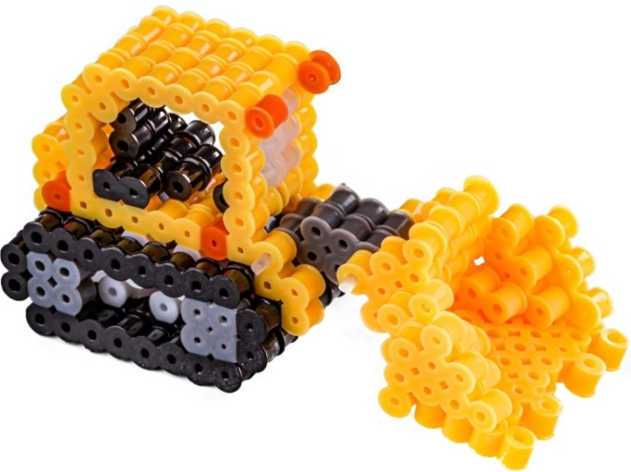 Modèle 3D de bulldozer étape par étape