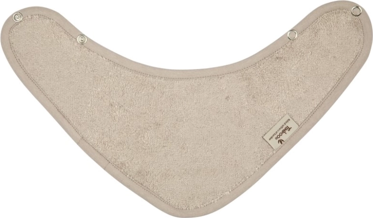 Bavoir bandana Timboo Feather Grey