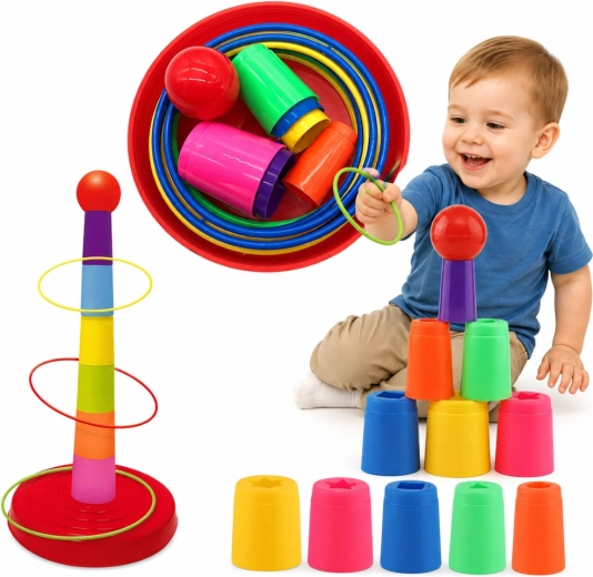 Jeu de lancer d’anneaux sur cible Woopie