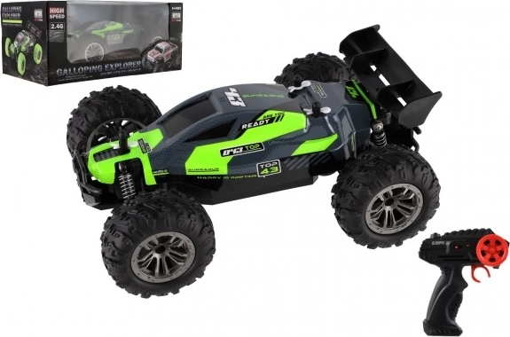 Buggy RC 2,4 GHz en plastique 25 cm à piles – Vert