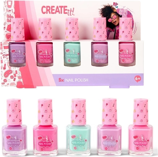 Create It! vernis à ongles – set de 5 pcs