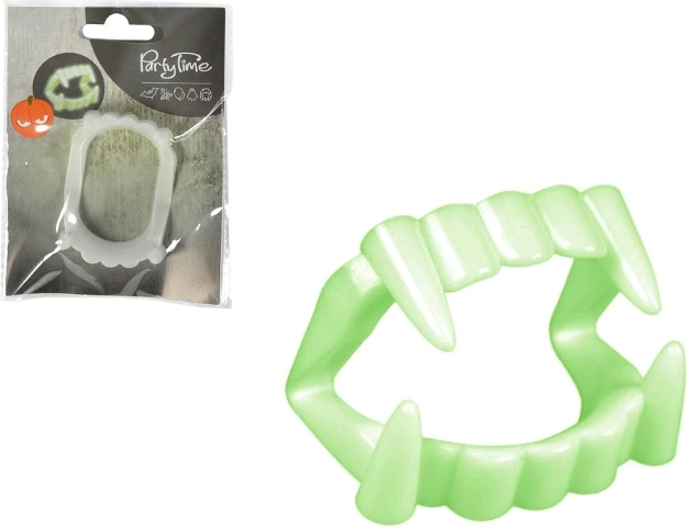 Mâchoire de vampire fluorescente pour Halloween