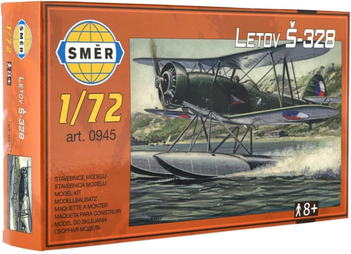Maquette en plastique de l'avion Letov Š-328 à l'échelle 1:72