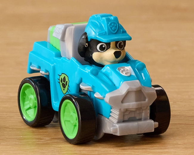 Véhicule Rex Pup Squad Racer avec roues fonctionnelles