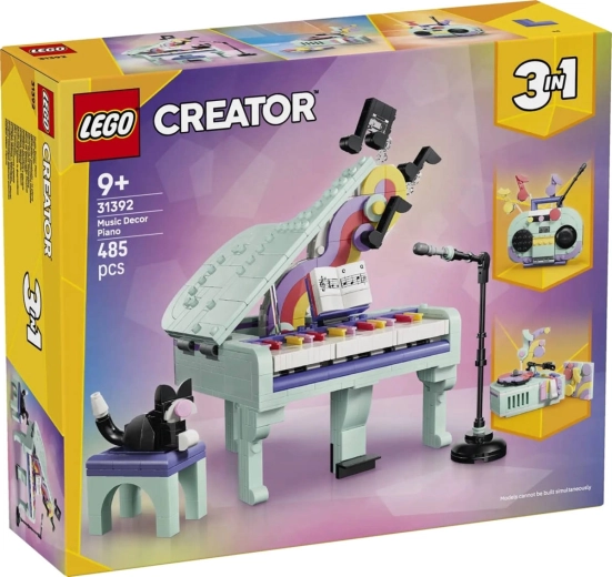 LEGO Creator 3 en 1 Piano décoratif avec chat