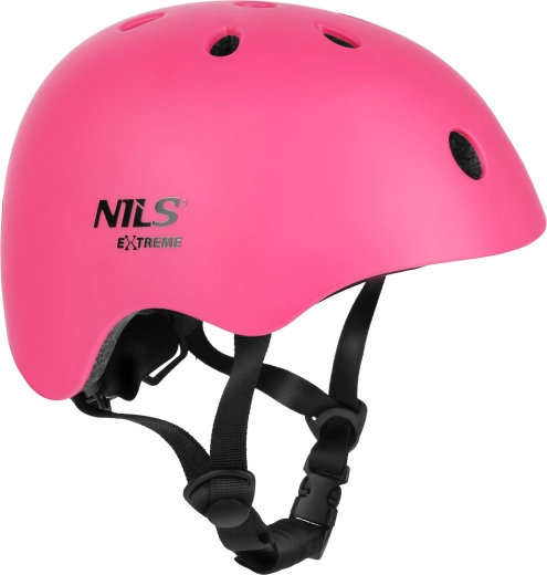 Casque NILS Extreme MT301 rose – XS (48-52 cm)