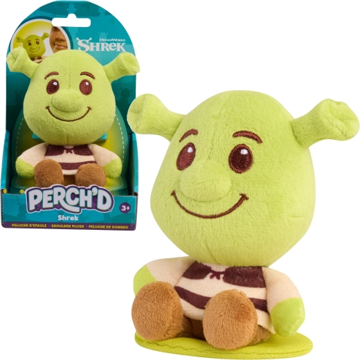 Peluche Shrek à porter sur l’épaule Perch’d 10 cm