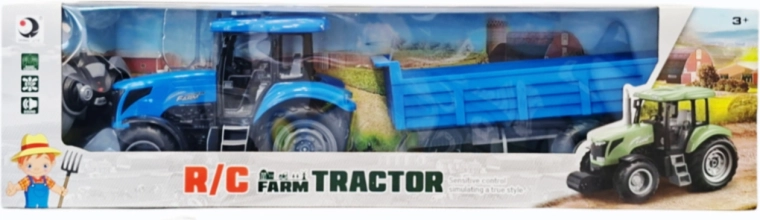 Tracteur télécommandé avec remorque