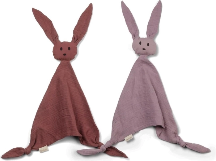NUUROO ado doudou en mousseline woodrose/mahogany - 2 pcs