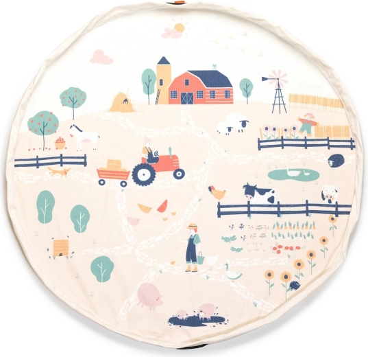 Grande surface de jeu au motif de ferme