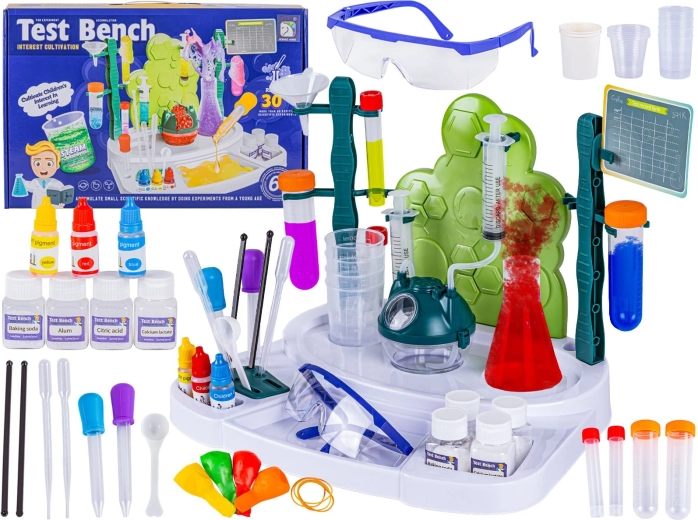 Laboratoire à domicile – atelier du petit chimiste, kit d’expériences pour enfants