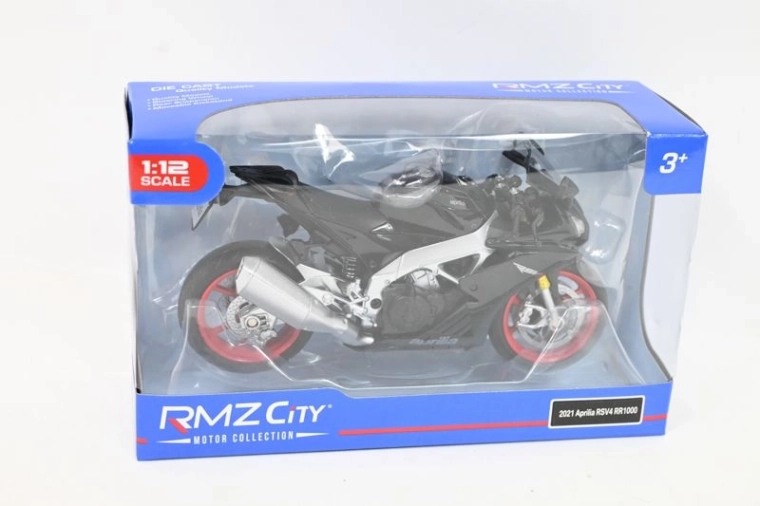 RMZ Hobby modèle de moto Aprilia RSV4 1:12 noir
