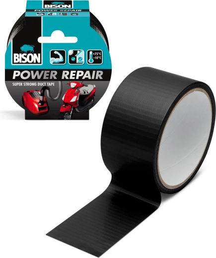Ruban adhésif renforcé Power Repair noir 10 m