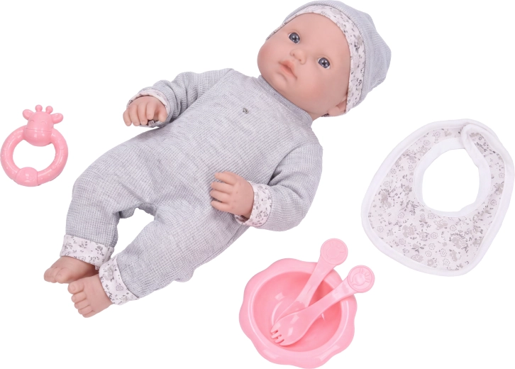 Bébé avec set repas 35 cm