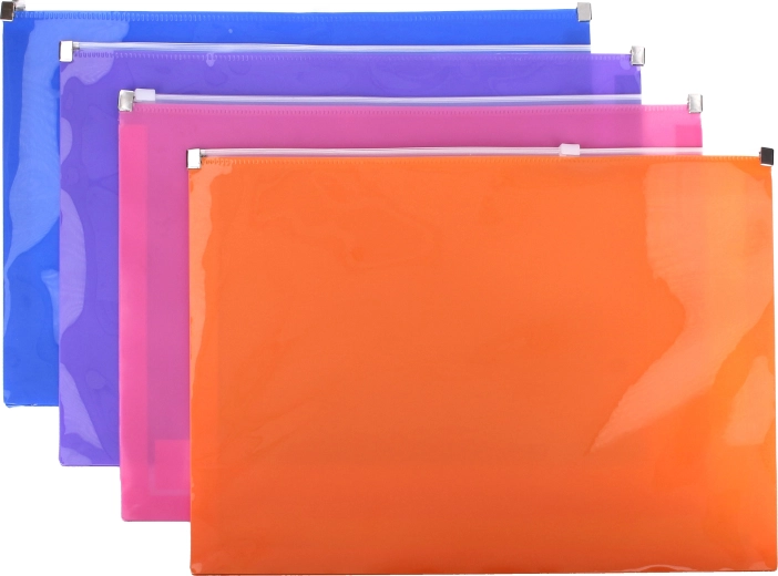 Pochette à documents avec fermeture éclair