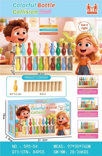 Jeu : devine la couleur des petites bouteilles
