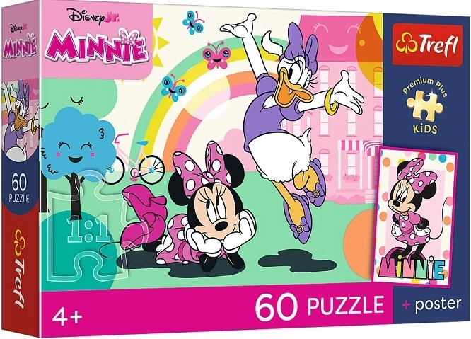 Puzzle enfant Trefl Premium Plus Kids « Sourire de Minnie » – 60 pièces