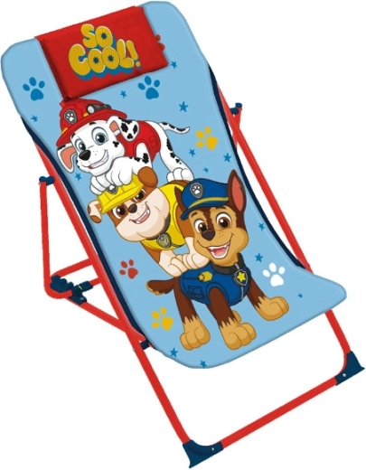 chaise longue pliante pour enfants paw patrol 66 cm