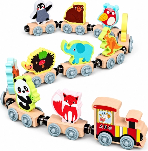 Assemblage magnétique des wagons