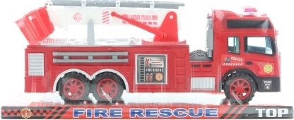 camion de pompiers en plastique à inertie 30 cm