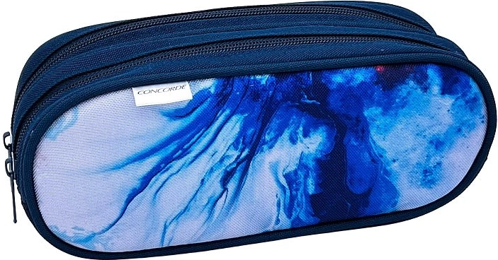 Trousse Concorde Marble à deux fermetures éclair