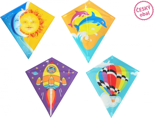 Cerf-volant losange en nylon pour enfants
