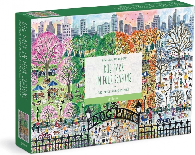 Puzzle en bois Parc canin – Quatre saisons, 250 pièces