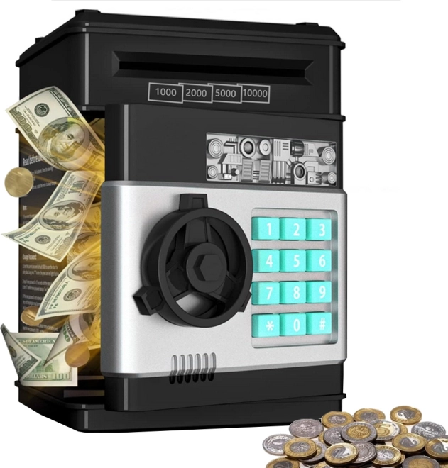 Coffre-fort interactif pour billets avec code PIN