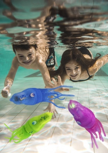 Jouet flottant bleu Squiddy