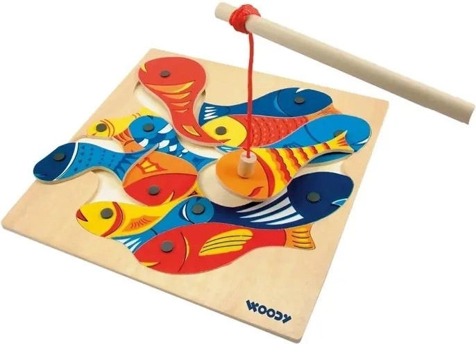 Pêche magnétique amusante aux petits poissons