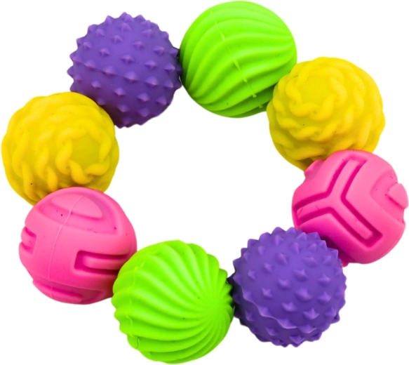 Quatre textures différentes pour la stimulation sensorielle