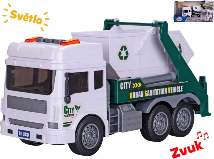 Camion-benne avec volant d’inertie et conteneur 28 cm