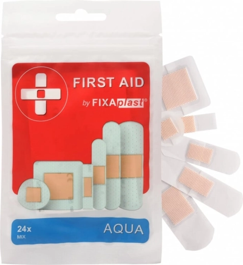 Fixaplast First Aid Aqua Mix – pansements imperméables (24 pièces)