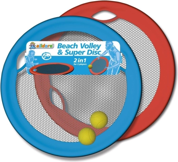 Super disque de lancer 50 cm – lot de 2 pièces avec filet et balles