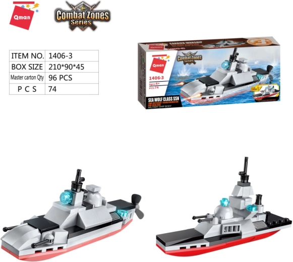 Porte-avions Qman – sous-marin nucléaire d’attaque (SSN) classe Sea Wolf 2v1